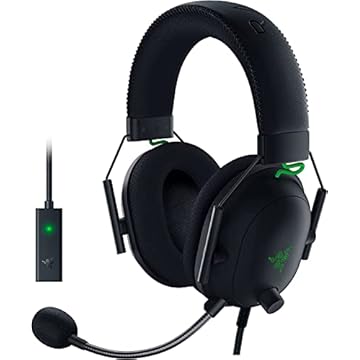 Razer BlackShark V2 – Placa de som USB, fone de ouvido para jogos esportivos, cabo de driver de 50 mm, redução de ruído, para PC, Mac, PS4, Xbox One e Switch
