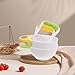 DOITOOL Mash and Serve Bowl, 2 Sets Food Masher Bowl Food Mill Portable Masher Maker for Baby