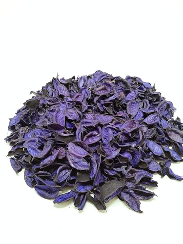 Image of Decorative Vanilla Scented Dried Flowers Home Fragrance Sachet of Petal Potpourri Bags (Purple, 2kg)