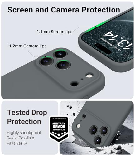Coque iPhone 17 Pro Max Magsafe gris anthracite mince et antichoc OTOFLY
