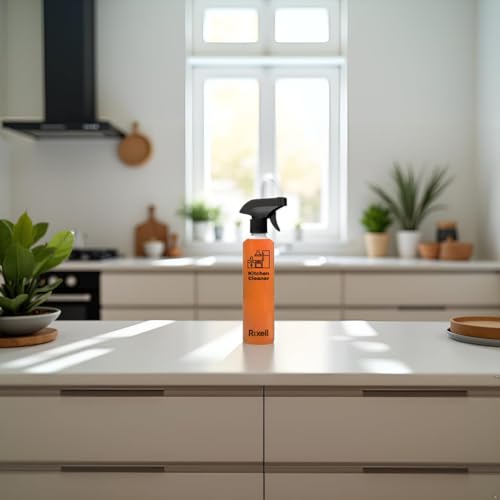 Image of Kitchen and Limescale Cleaner Combo Pack, Foaming Solution with Orange and Lemon Fragrance for Bathroom, Kitchen Fixtures, Stove, Tiles, 500ml x 2 Bottles