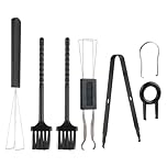 7 Piece Keycap Remover, Keycap Swapper Switch Puller Keycap Puller Cleaning Brush and Precision Tweezers, Designed for Mechanical and Standard Keyboards, Essential Tools for Enhanced Maintenance