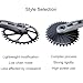 DJC Stone Bike Chainring Oval for T-Type 12s AXS Flattop | 3mm Offset | Direct Mount | Compatible with Sram Eagle X0, XX, SL | Sizes 26T 28T 30T 32T 34T 36T | MTB