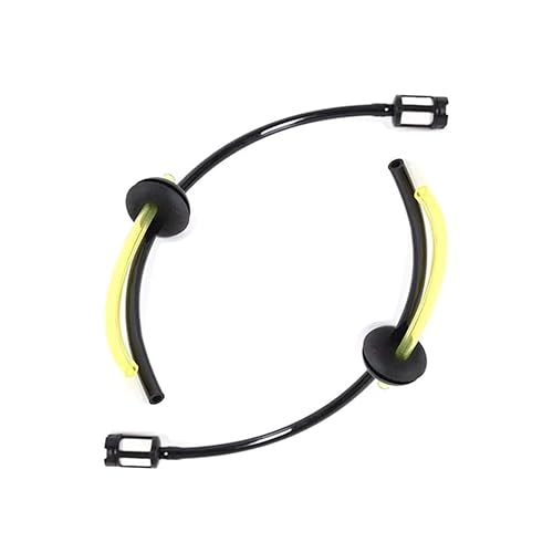 草刈り機 燃料ホースセット×2 刈り払い機 パーツ ブラック23cm イエロー14cm 草刈り機 部品 燃料フィルター対応 耐久性プラスチック製 エンジン用交換パーツ 草刈り機 エンジン 芝刈り機の燃料ホース 交換部品