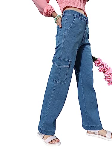 Jean stretch pour femme parfait pour un look casual chic au quotidien taille haute 32