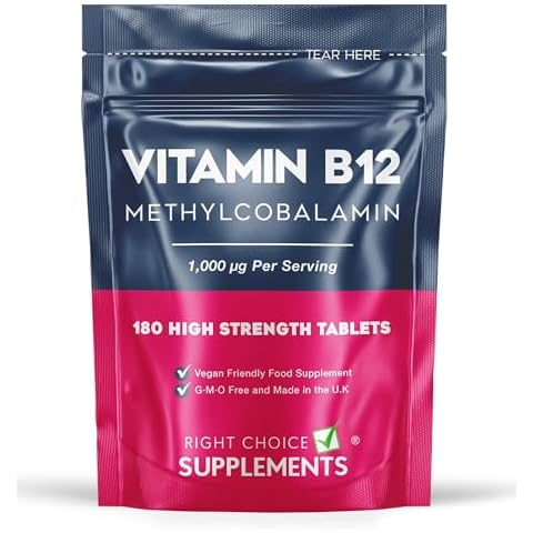 High Strength Vitamin B12 1000 μg - 180 Tablets Cover