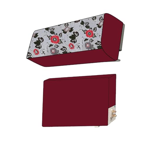 Image of Split AC Cover for 1.5 Ton Indoor & Outdoor Unit | Waterproof & Dustproof Protection | UV Resistant | Durable PVC Material | Weatherproof Outdoor Cover | Easy Installation