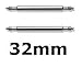 Produktbild Federstege für Uhrenarmband, Edelstahl, 32 mm, 2 Stück