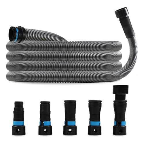 Tuyau de collecte de poussière 1 1/4" x 17 pi pour aspirateur d'atelier