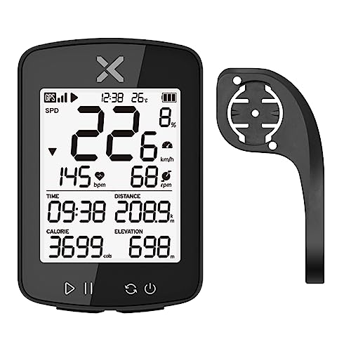 Xoss G+ Gen2 Gps Bike Computer With Gemma Mount Ant+/ Bluetooth Ipx7 Waterproof Cycling Computer Rechargeable Bicycle Speedometer Odometer With 2.2 Inch Lcd Screen, 28 Hrs Long Battery Life #TOP29