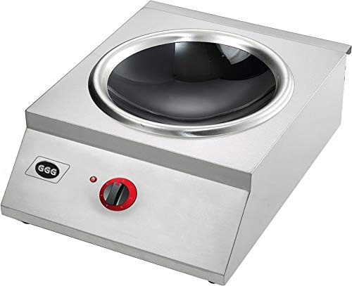 Induktions-Wokherd, 380x515x152 mm, Edelstahl-Gehäuse, 5 kW Cover