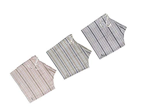 Image of Men's Lattha Traditional Pure Cotton Underwear aka Patta wala Janghiya, Dhari wala / Striped Undergarment, Khadi Latthe Ka Jangia, Nicker,Chaddi; Nade wala kachha with wide Miyani /Asan & Back Pocket & Drawstring /Nada