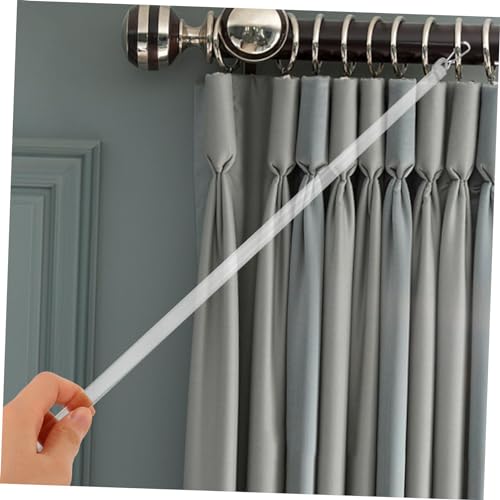 Asta per tendaggi in acrilico resistente da 43,2 cm e bacchetta inclinabile per finestra – Bastone apritenda per una facile tenda e accessorio perfetto per uso domestico