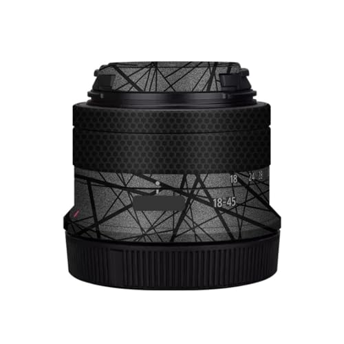 Autocollant objectif Canon RF-S 18-45 mm film protection sticker boîtier gris croix