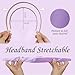 JOYRUBY 1.15 Inch Light Purple Headband for Women, Fashion Satin Slik Plain Headband Non Slip DIY Head Band Gifts Holiday Christmas Hair Accessories for Girls Teen