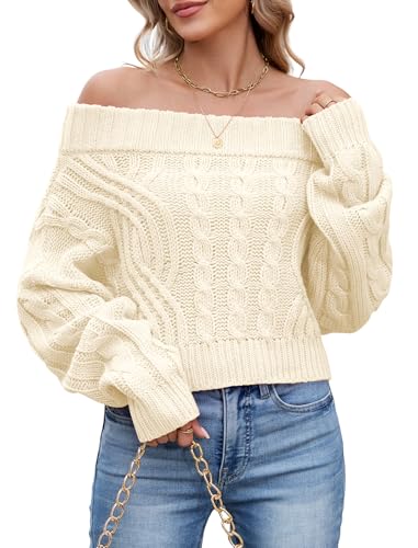 Image of ZAFUL Women V Neck Button Knit Crop Sweaters Batwing Sleeve V Back Ribbed Hem Pullover Sweater