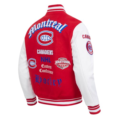 Image of Pro Standard Mens NHL Old English Varsity Jacket