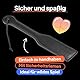 Obaie BDSM Paddel für Sex - Spanking Paddle BDSM aus Kunstleder von Sinful - 32 cm Sexspielzeug Spanking BDSM Paddle für Paare, Frauen & Männer - Schwartz Paddel Sex SM - Paddle Sex SM