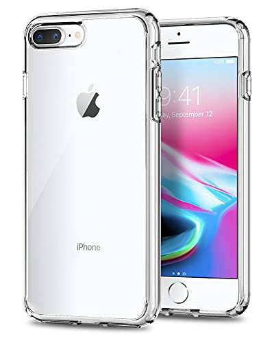 Image of WOW IMAGINE Crystal Clear Transparent Back Case Cover for Apple iPhone 7 Plus | 8 Plus | Full Device & Camera Protection Shockproof TPU | Flexible Silicone Back Cover Case - Transparent