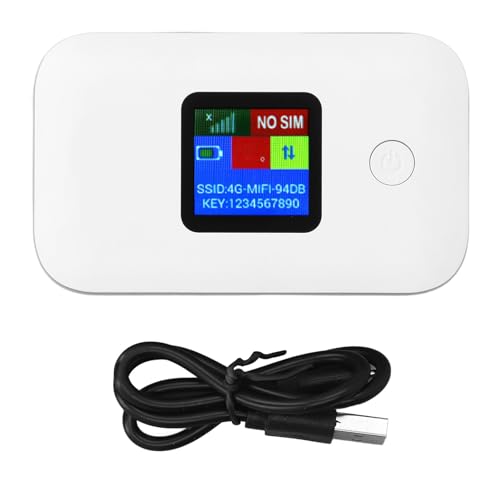Image of 4G LTE WiFi Hotspot 300 Mbps Connect 10 Devices for Travel Laptop TV, USB Powered Portable Router with SIM Card Slot, WPA2 Security for Home Office Outdoor