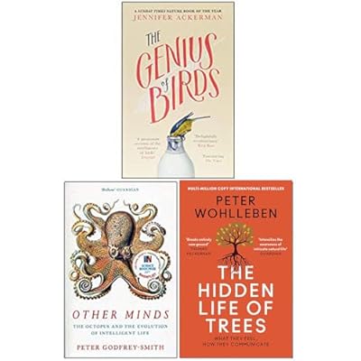 The Genius of Birds, Other Minds The Octopus and the Evolution of Intelligent Life, The Hidden Life of Trees 3 Books Collection Set
