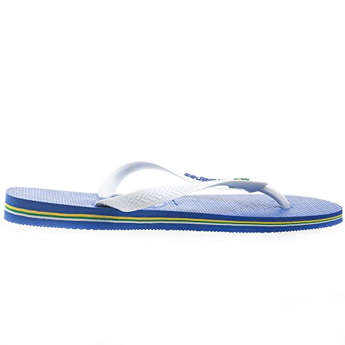 Chinelo Brasil Logo, Havaianas, Adulto Unissex, Azul Naval, 39/40