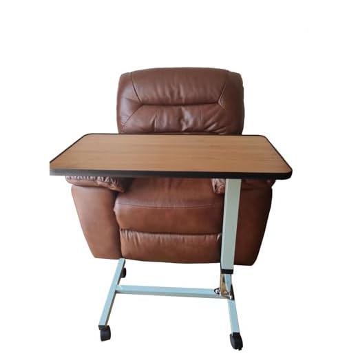 PANLOVA - Adjustable Laptop Table - Overbed Hospital Desk with Height Wheels - Portable Computer Stand Rolling Tray for Bed Sofa Chair - Mobile Workstation NT7201