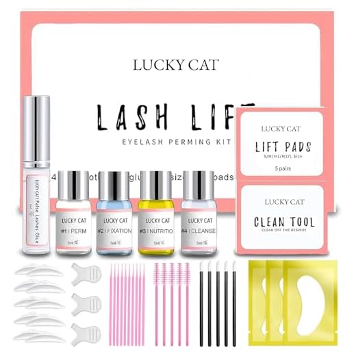 Kit Rehaussement de Cils, Eyelash Lift et Brow Lift Kit Rehaussement Cils Professionnel, Lash Perming Adapté Pour un Usage en Salon et à La Maison
