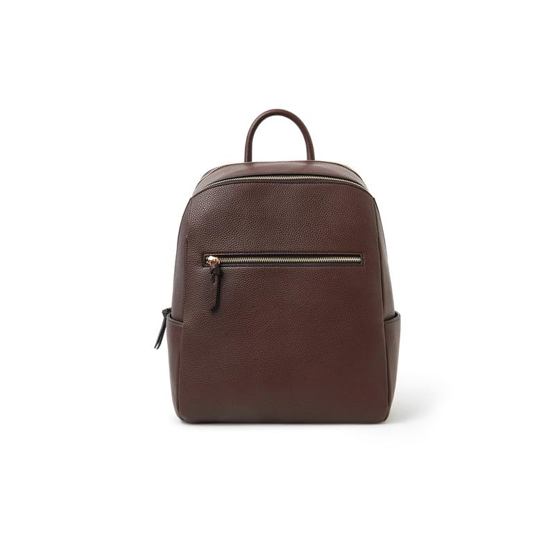 London Women's Smart Zip Around Backpack Brown | Hand bags for women stylish | Shoulder bag for woman latest | backpack for women trendy-image-37
