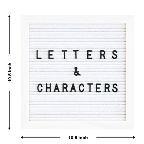 Image of Art Street Letter Board Frame for Decor Display /Announcements /Events /Special Occasion. White Color with Black Letter (3 /4 Inch Letter Size)