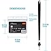 Lanyard With ID Badge Holder (2 Pack) - 20 Inch Flat Polyester Lanyard With Retractable Badge Reel and Horizontal Name Badge Holder for Offices, School, Driver Licence