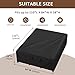 iBirdie Outdoor Patio Furniture Set Covers 110 x 84 inch Waterproof Weatherproof Rectangular Cover, Heavy Duty 600D for Outside Dining Table and Chairs fit 108 x 83, 109 x 82