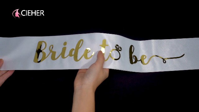 Ensemble Diadème Et écharpe Cieher - Bride To Be - Strass Bleu - Fête Prénuptiale - Cadeau Mariage