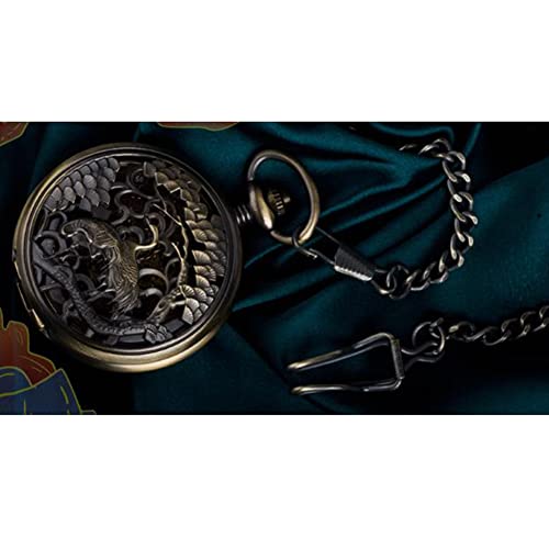 Reloj de bolsillo mecánico de estilo retro para complementar trajes clásicos de caballero 4