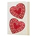 Hygloss Heart Doilies - 24 Pcs 4-Inch Red Foil Paper Heart Shaped Doilies for Valentines Crafts, Table Settings - Metallic Red - Ideal for Valentine Doilies, Paper Heart Doily Projects