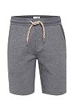 !Solid Nafko Herren Sweatshorts Kurze Hose Jogginghosemit Kordelzug Regular Fit, Größe:L, Farbe:Dark Grey Melange (1940071)