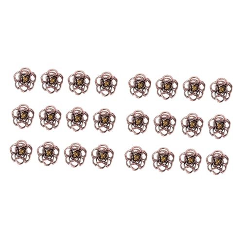 Pince à cheveux vintage fleur de rose rouge lot de 24 pièces pour femme