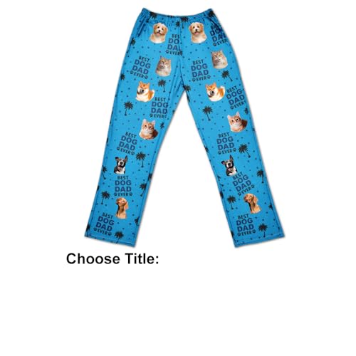 Custom Photo Best Dad Grandpa Ever Dog Face Pants Personalized Pajamas, Personalized Pajamas Pants with Photo for Men Women, Custom Pajama Pants Valentines, Mens Pajama Pants with Pockets4