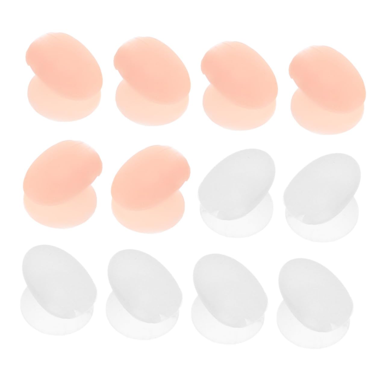 DECOMELODY Silicone Lip Brush Sleeves 12pcs Lip Makeup Brush Covers Eye Shadow Stick Cover Dirt Proof Reliable Lip Care