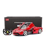 RASTAR RC Car | 1/14 Scale Ferrari LaFerrari Radio Remote Control R/C Toy Car Model Vehicle for Boys Kids, Red, 13.3 x 5.9 x 3.3 inch