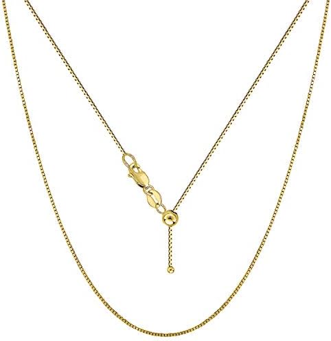 Women, 10K Box Chain Necklace 