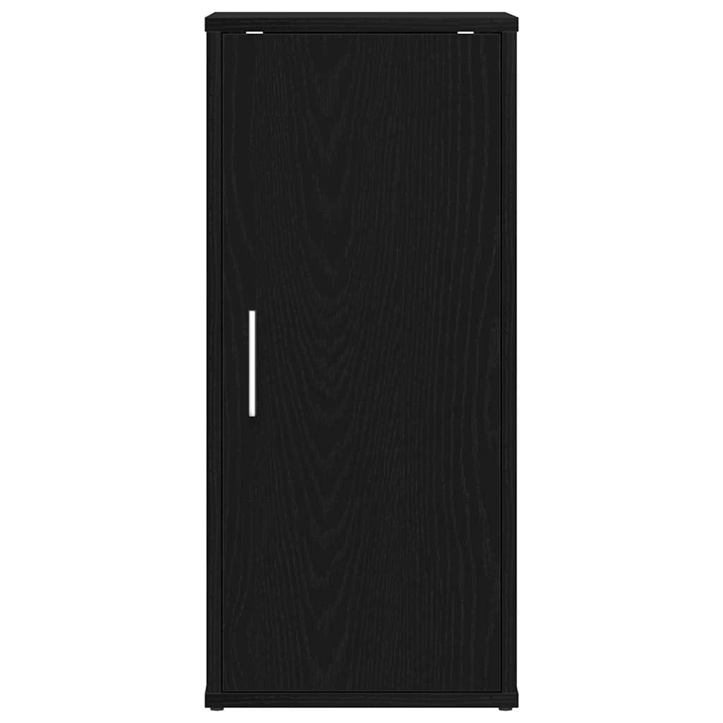 vidaXL Zapatero de Madera de Roble Negro 32x35x70 cm
