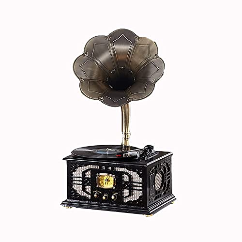 YAMMY Tourne-Disque rétro, Tourne-Disque Gramophone, Platine Vinyle rétro avec Haut-parleurs sans Fil, phonographe en… - Les Beatles, Paul McCartney, John Lennon, RIngo Starr, George Harrison YAMMY Tourne-Disque rétro, Tourne-Disque Gramophone, Platine Vinyle rétro avec Haut-parleurs sans Fil, phonographe en…