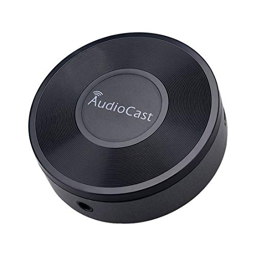 iEAST Audio Cast Music Adaptador WLAN (Streaming Servicios, Radio por Internet), Color Negro