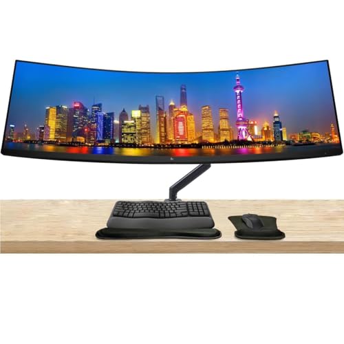 Image of HP EliteDisplay E45c G5 45 inch 5120 x 1440 DQHD Curved Monitor, with Full Dock, DisplayPort, USB-C, Speaker, MK670 Wireless Keyboard & Mouse, Gel Mouse & Wristpad