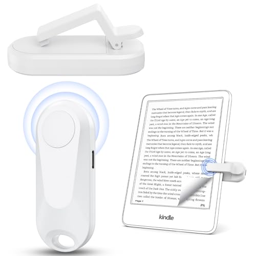 Image of Case-Friendly Page Turner for Kindle Paperwhite Oasis Kobo eReaders | Camera Camcorder Remote Controls, Page Turner Clicker for ipad Tablets Reading Novels with Wrist Strap Storage Bag