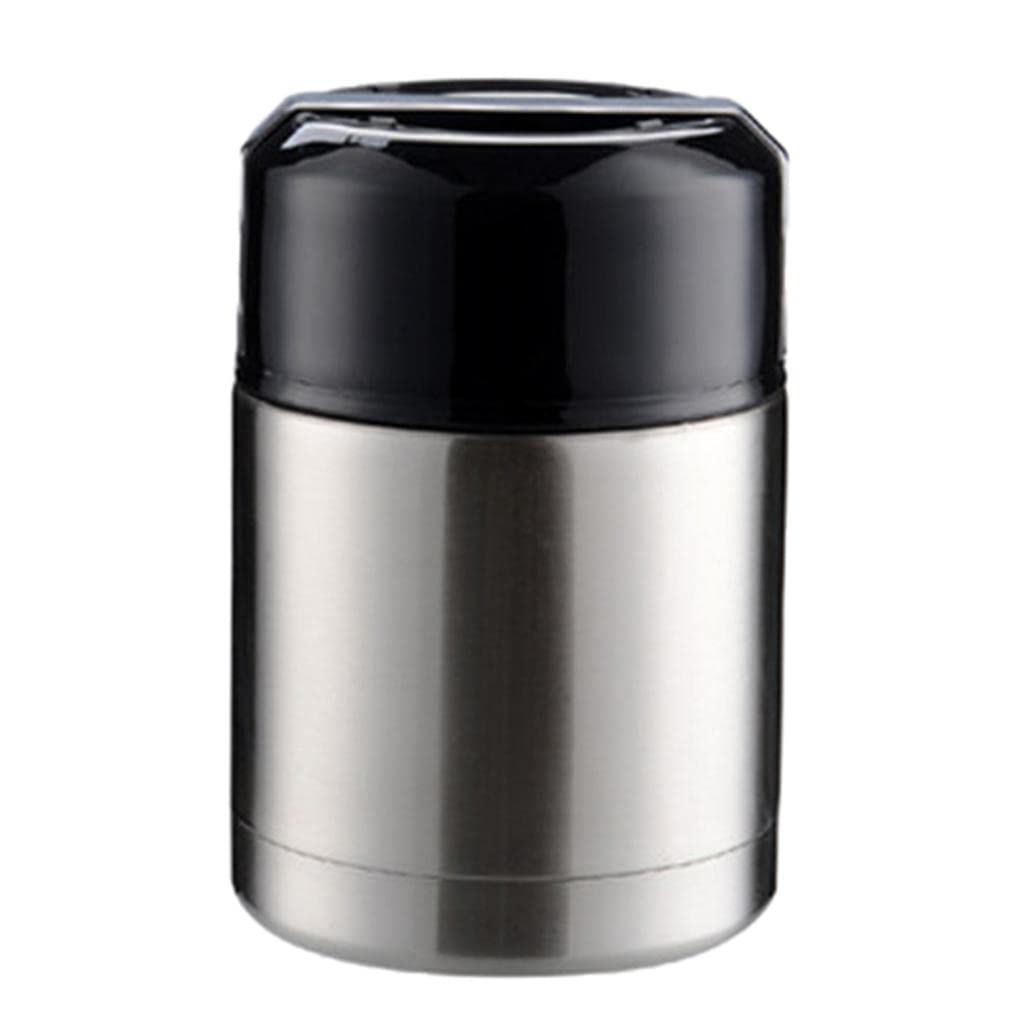 Récipient de Conservation du Lait Maternel Boîte Alimentaire Double Paroi Acier Inoxydable Isolant sous Vide Couvercle Pratique pour Repas, Argent 1000ml