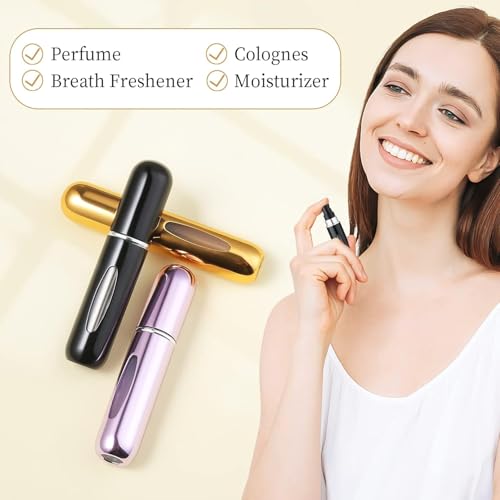 Image of SPAREQUE Refillable Perfume Atomizer Bottle, Portable Travel Perfum Mini Spray Bottles, Cologne Dispenser Perfum Bottles, Portable Empty Perfum Spray Bottle for Travel (PACK OF 1)