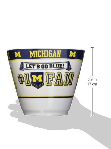 image for Fremont Die NCAA Michigan Wolverines Party Snack Bowl, 11.75