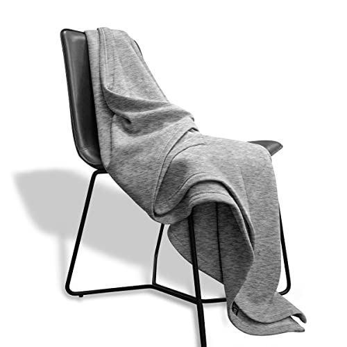 Manta liviana MV Sport Sweatshirt Blanket – Fleece oversize cálida y transpirable, 54" x 84" Salt & Pepper miniatura 2